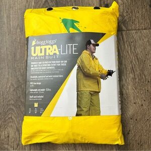 FROGG TOGGS Ultralite Waterproof Rain Suit Men’s Size M Yellow New